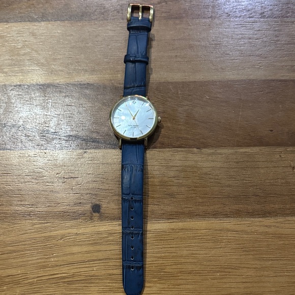 Kate Spade Gold and Blue Watch - Picture 1 of 7